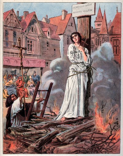 Joan of Arc at the Stake, 1430 by Frederic Theodore Lix